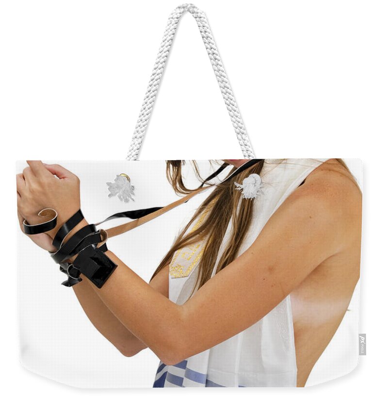 Religious Weekender Tote Bag featuring the photograph Religious Compulsion concept #5 by Ilan Rosen