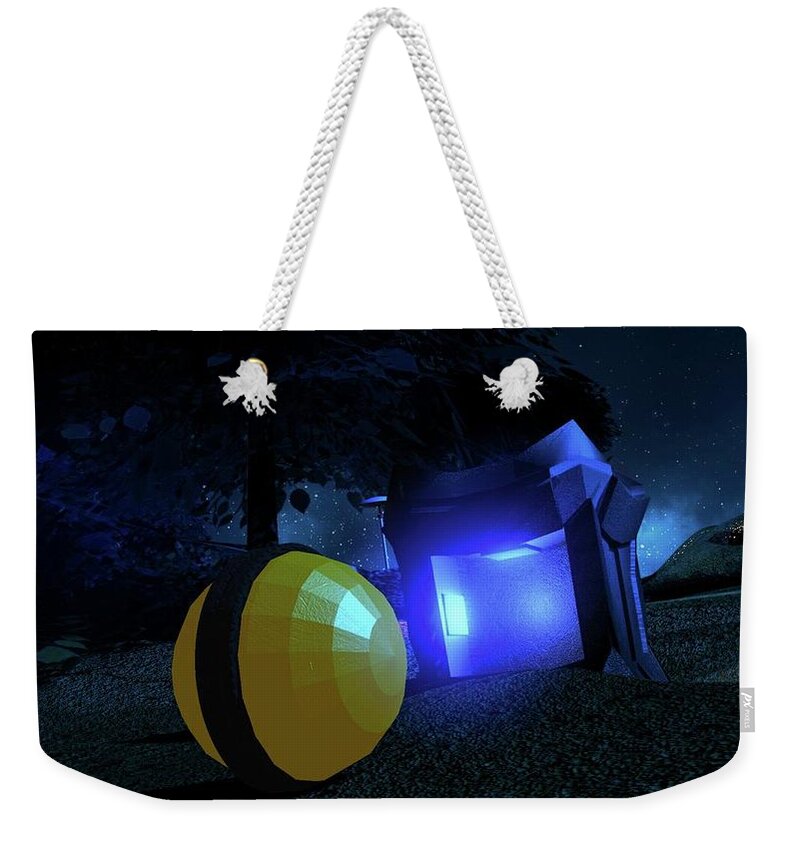 Sci Fi Weekender Tote Bag featuring the digital art Sci Fi #5 by Super Lovely