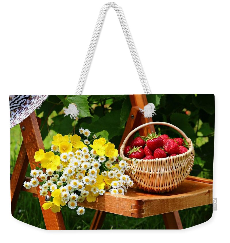 Still Life Weekender Tote Bag featuring the photograph Still Life #5 by Mariel Mcmeeking
