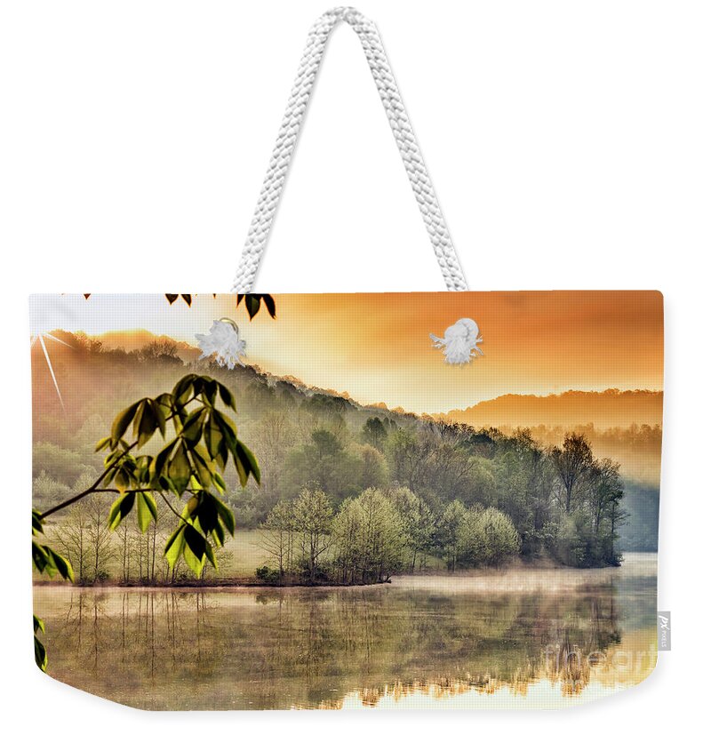 Spring Weekender Tote Bag featuring the photograph Stonewall Resort Sunrise #5 by Thomas R Fletcher
