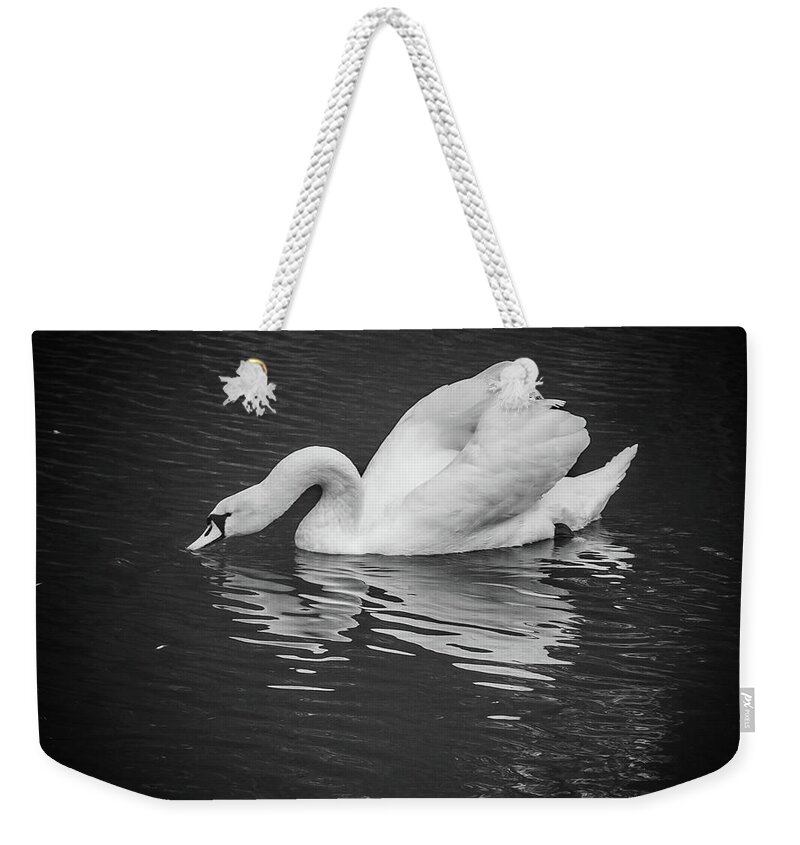 D90 Weekender Tote Bag featuring the photograph Swan by Mariusz Talarek