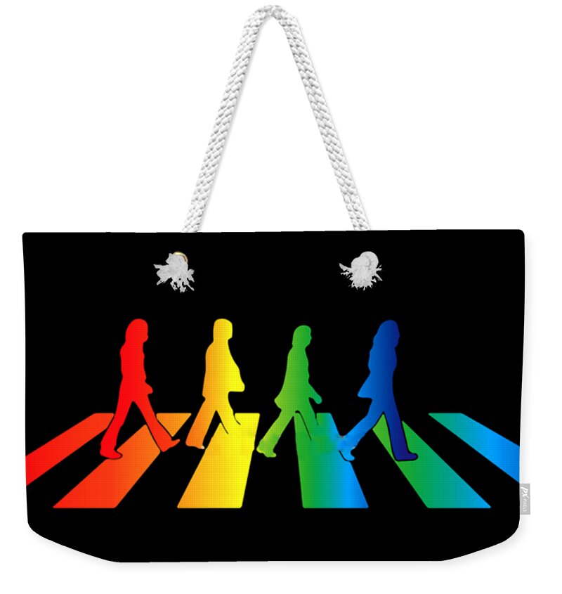 The Beatles Weekender Tote Bag featuring the digital art The Beatles by Jofi Trazia