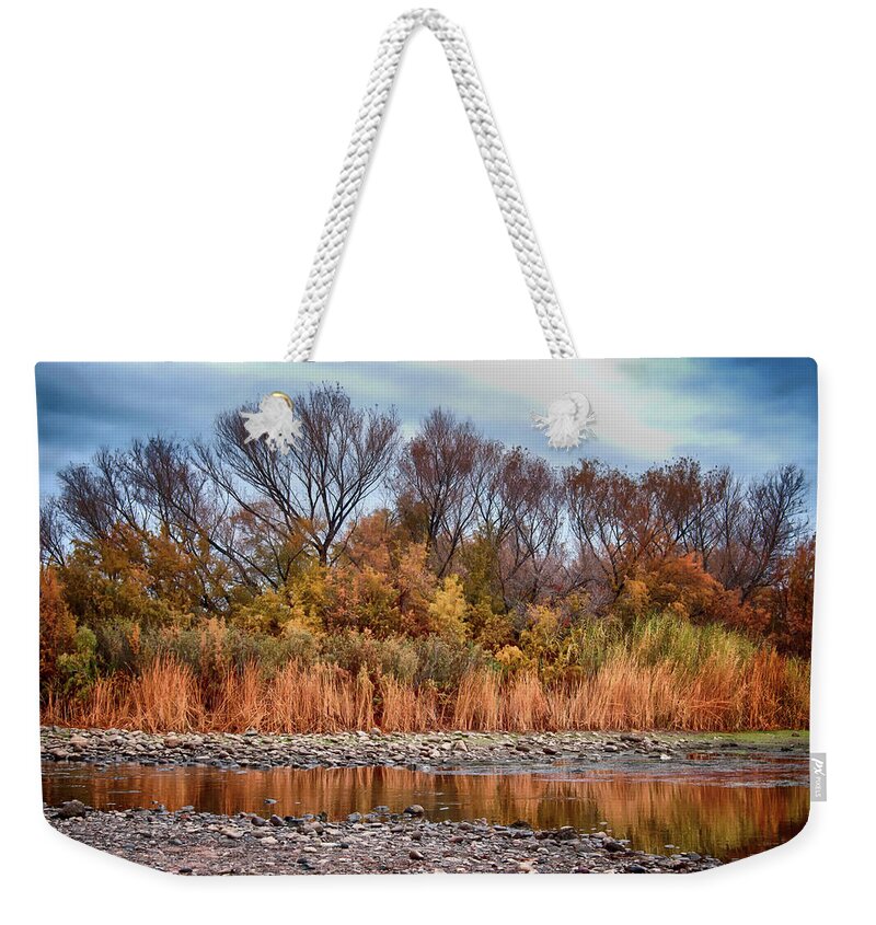 Salt Weekender Tote Bag featuring the photograph The Salt River #6 by Tam Ryan