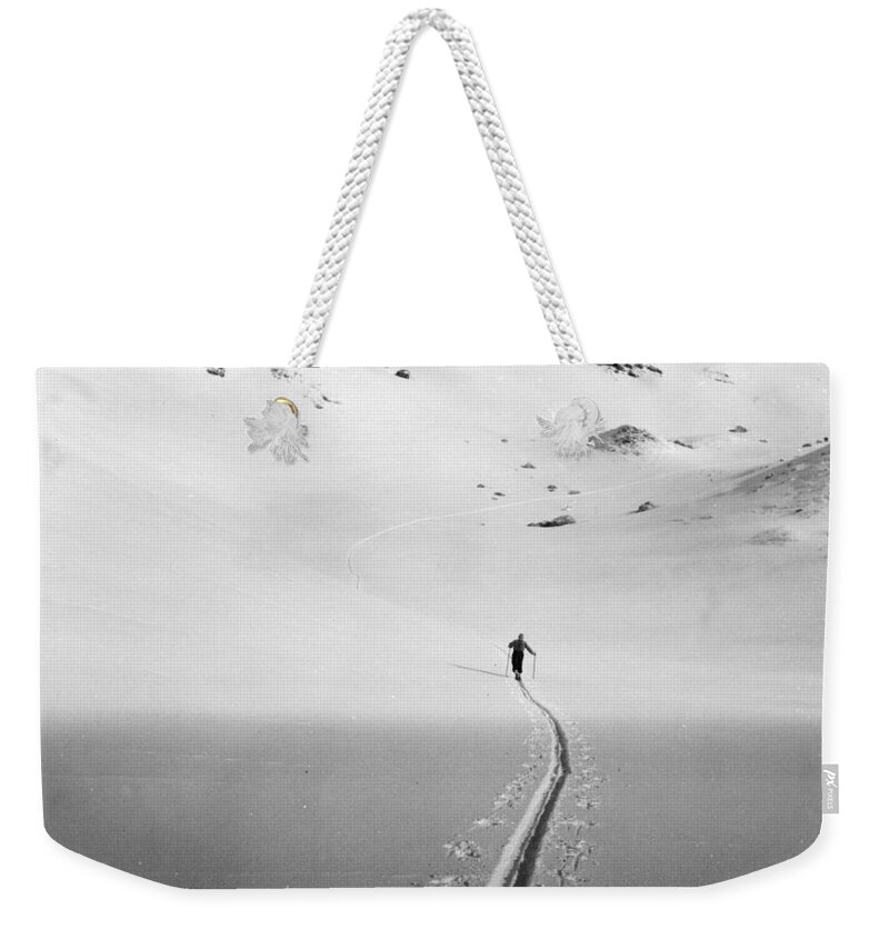 Lonely Weekender Tote Bag featuring the photograph Winter Landscape by German School