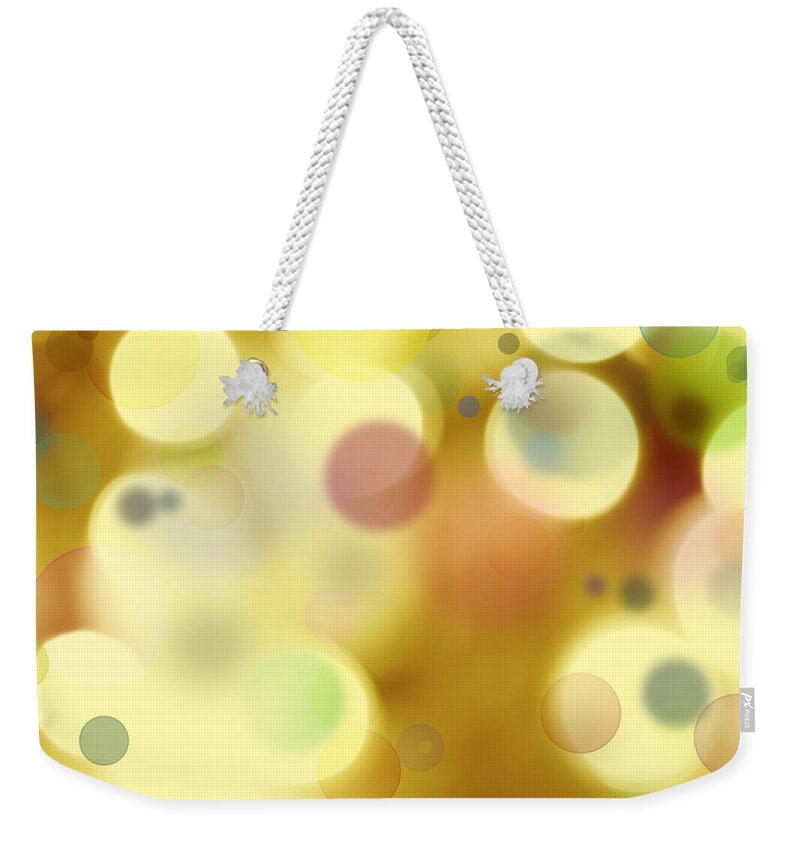 Bright Lights Weekender Tote Bag featuring the digital art Abstract background #508 by Les Cunliffe