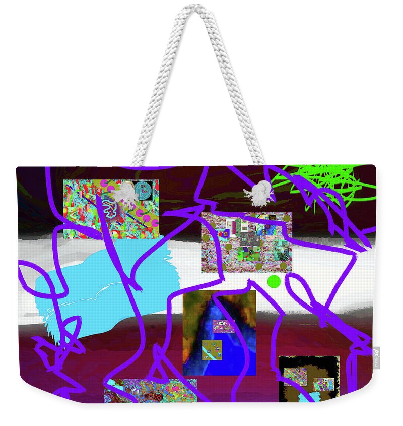 Walter Paul Bebirian Weekender Tote Bag featuring the digital art 6-27-2015cabcdefghijklmn by Walter Paul Bebirian