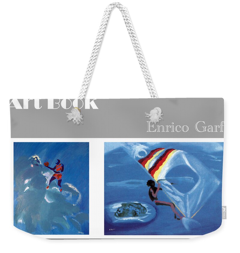 Basketball Weekender Tote Bag featuring the painting Art Book #9 by Enrico Garff