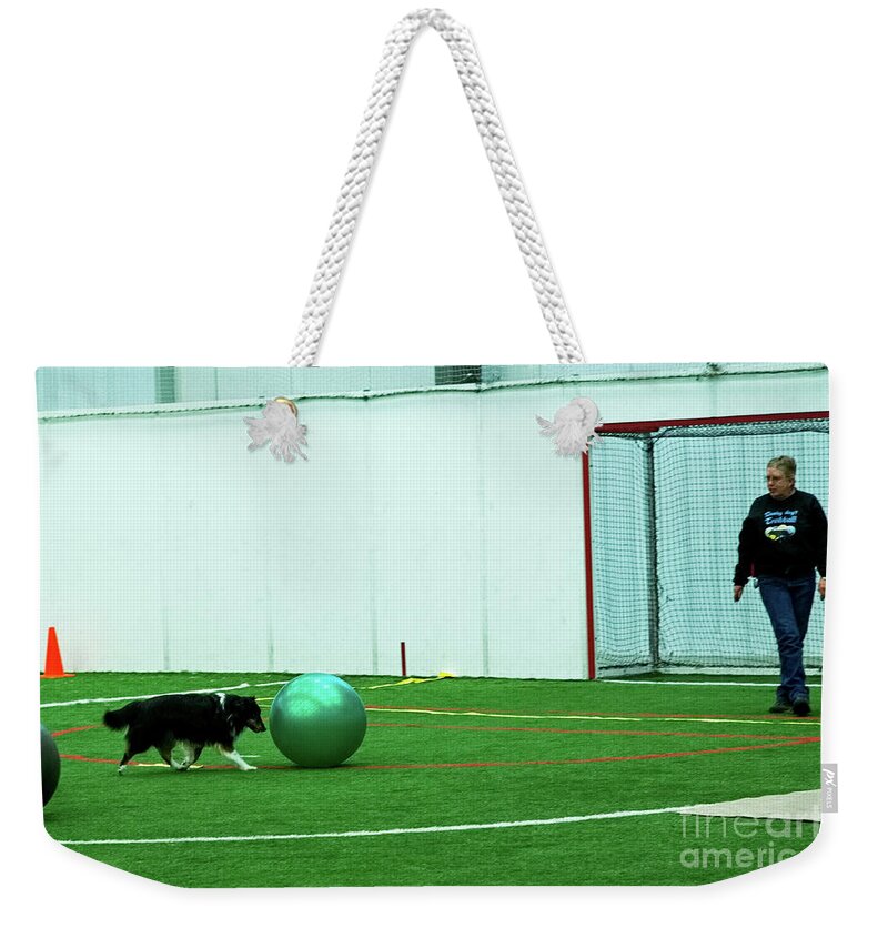  Weekender Tote Bag featuring the photograph Barb and Angie by Fred Stearns