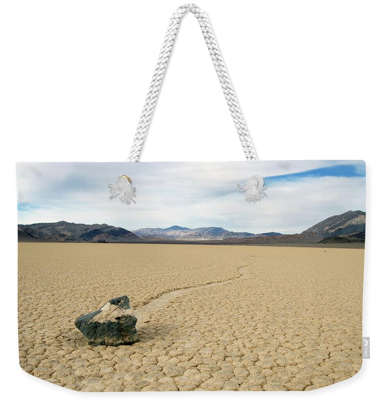 Death Valley Weekender Tote Bag featuring the photograph Death Valley Racetrack #6 by Breck Bartholomew