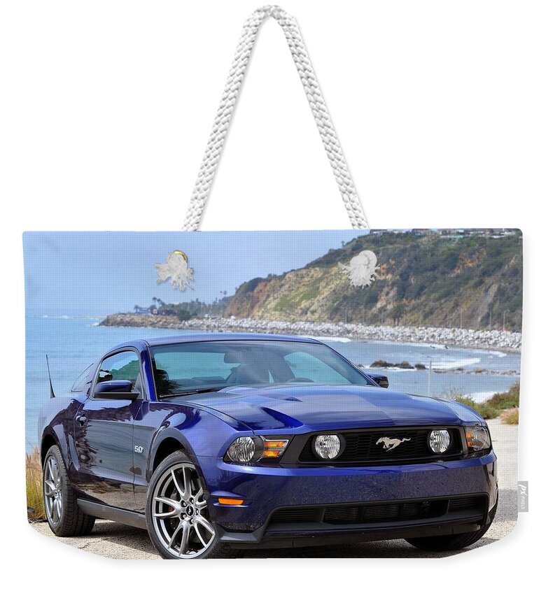 Ford Mustang Weekender Tote Bag featuring the photograph Ford Mustang #6 by Jackie Russo