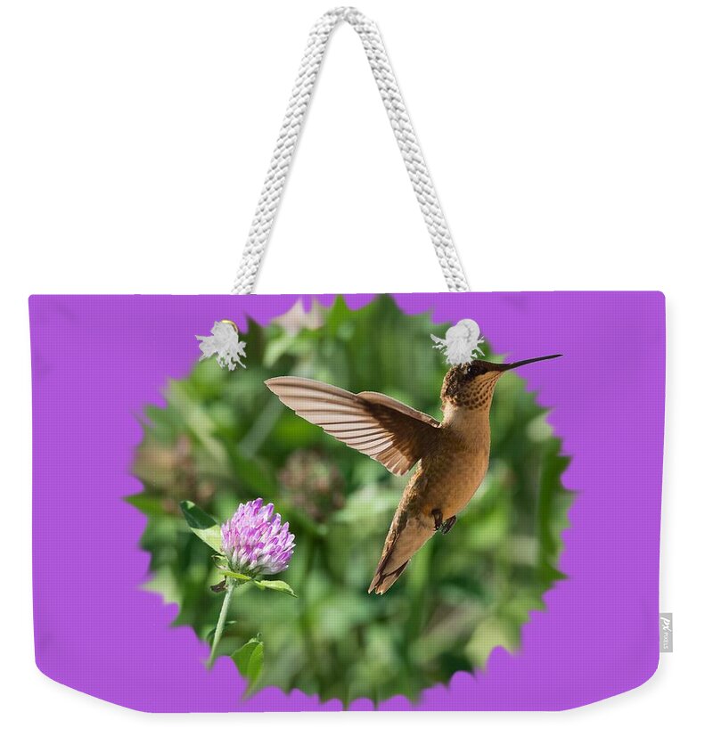 Hummingbird Weekender Tote Bag featuring the photograph Hummingbird by Holden The Moment