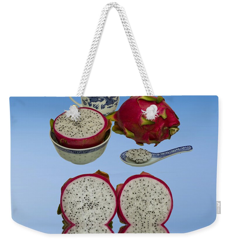 Dragon Fruit Weekender Tote Bag featuring the photograph Pink Dragon Fruit #6 by David French