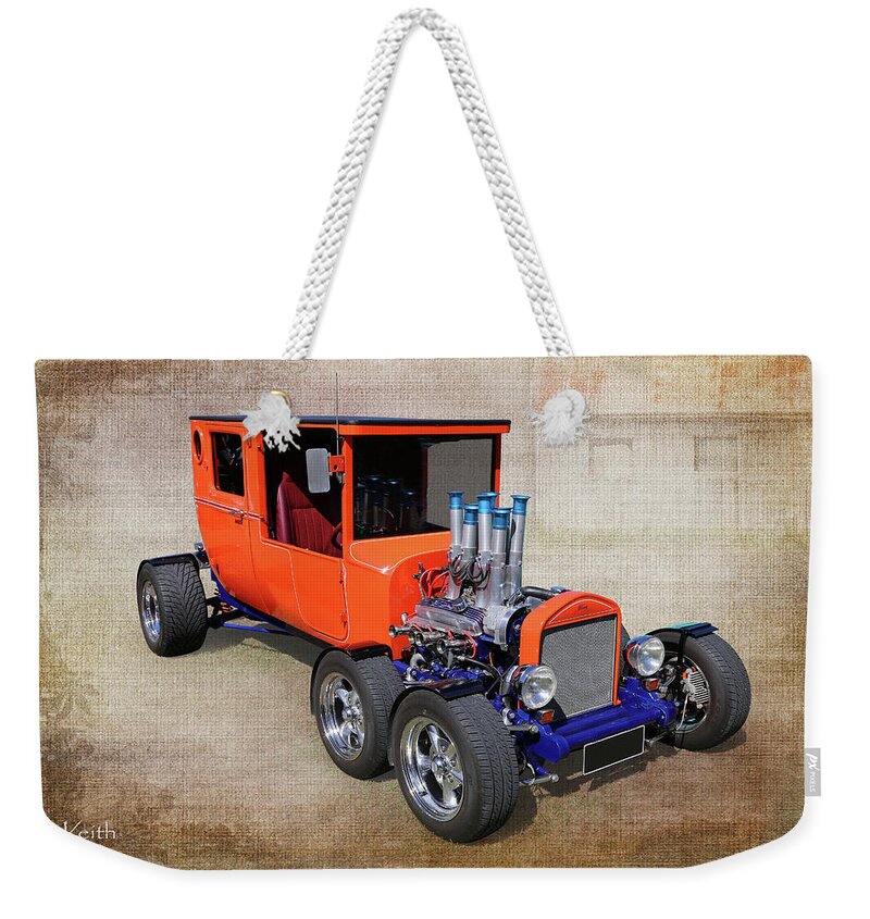 Car Weekender Tote Bag featuring the photograph 6 Wheels by Keith Hawley