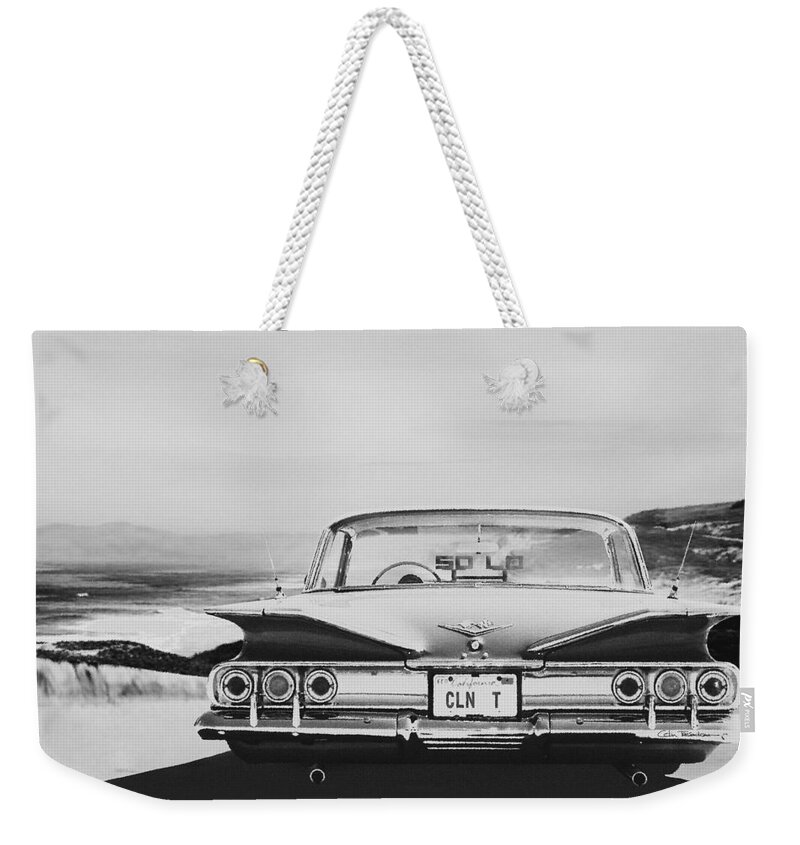 60 Impala Lowrider Weekender Tote Bag by Colin Tresadern - Pixels