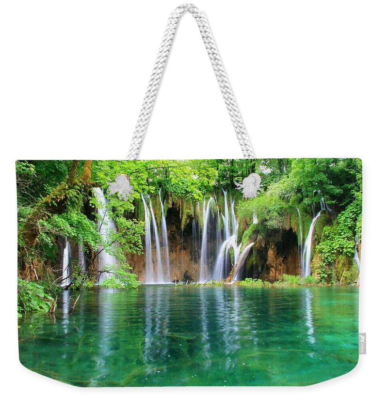 Waterfall Weekender Tote Bag featuring the photograph Waterfall #63 by Mariel Mcmeeking