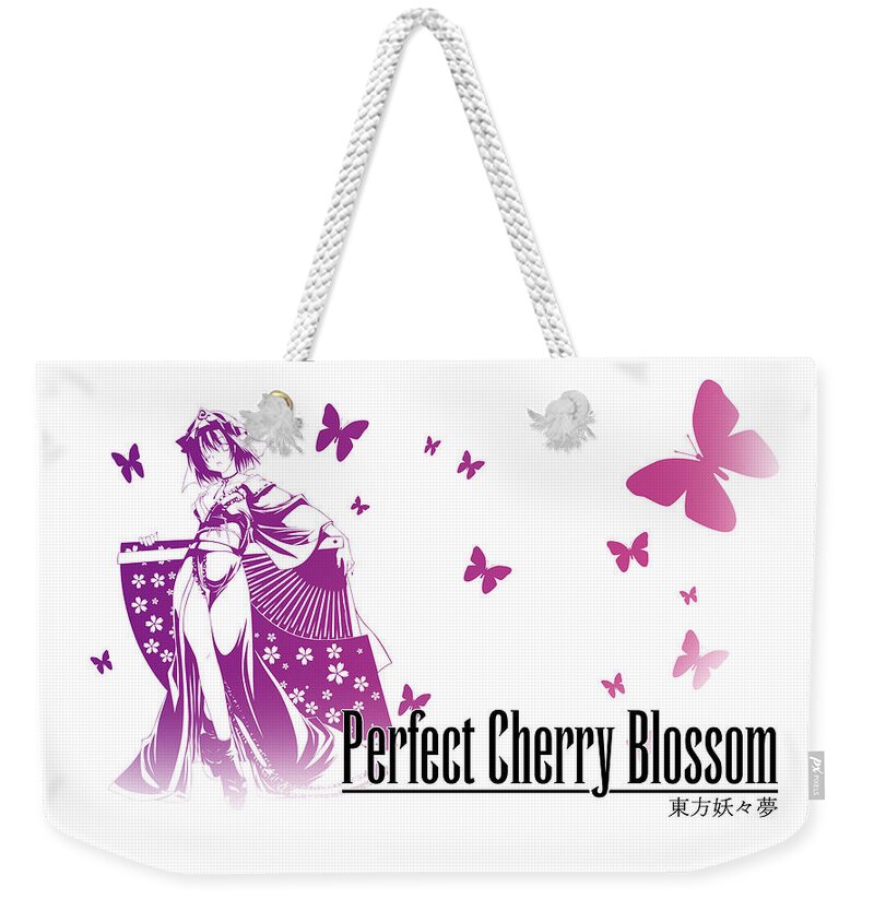 Touhou Weekender Tote Bag featuring the digital art Touhou #68 by Super Lovely
