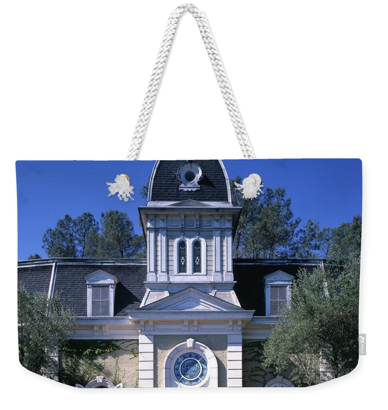 Spring Mountain Vineyard Weekender Tote Bag featuring the photograph 6B6370 Falcon Crest Set by Ed Cooper Photography