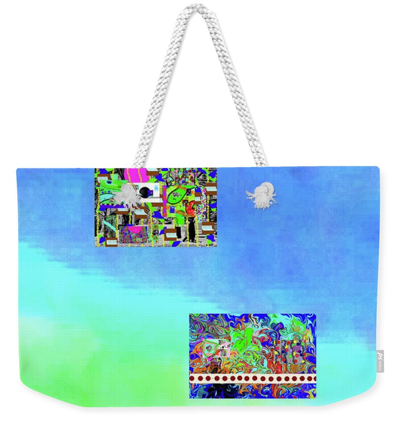 Walter Paul Bebirian Weekender Tote Bag featuring the digital art 7-25-2015fabcdefghijklmno by Walter Paul Bebirian