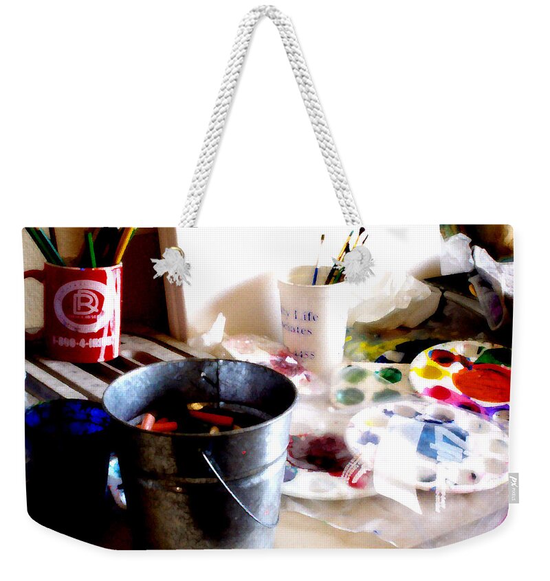7 Elements Of Design Deno Weekender Tote Bag featuring the photograph 7 Elements Of Design Demo by Curtis J Neeley Jr