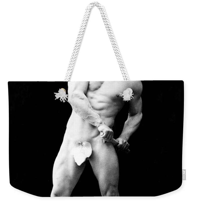 Erotica Weekender Tote Bag featuring the photograph Eugen Sandow, Father Of Modern #1 by Science Source