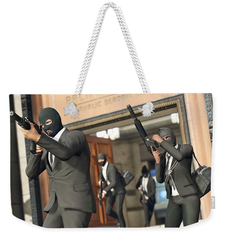 Grand Theft Auto V Weekender Tote Bag featuring the digital art Grand Theft Auto V #7 by Maye Loeser