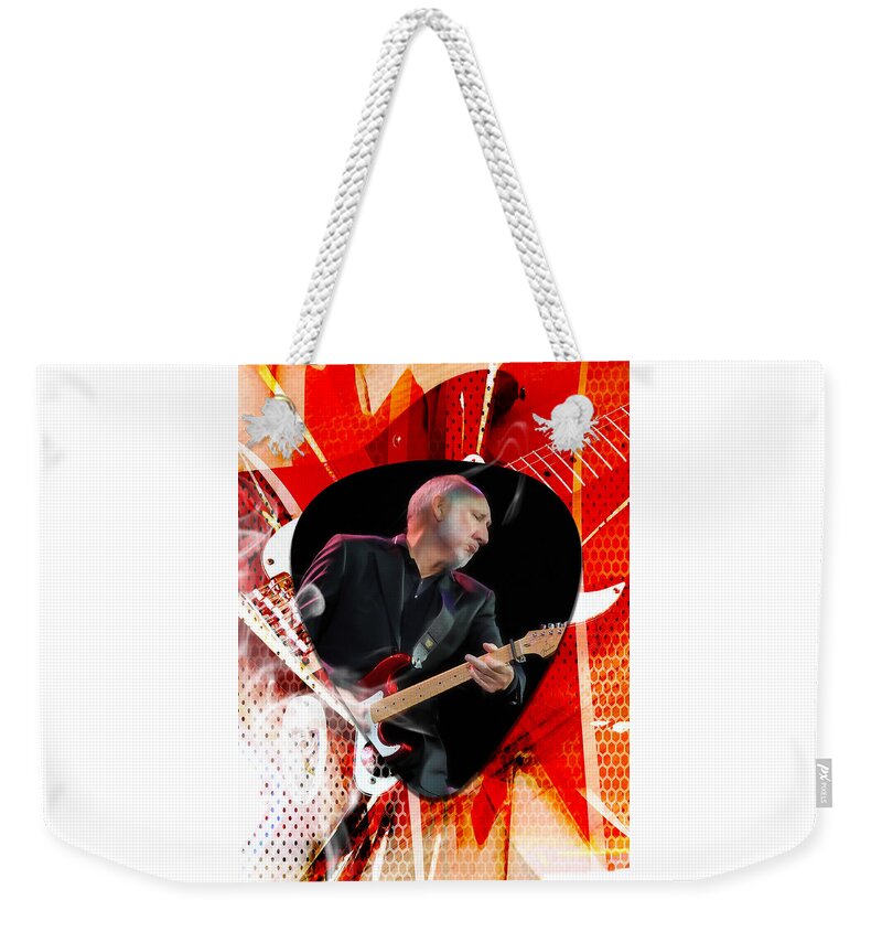 Pete Townshend Weekender Tote Bag featuring the mixed media Pete Townshend Art #7 by Marvin Blaine