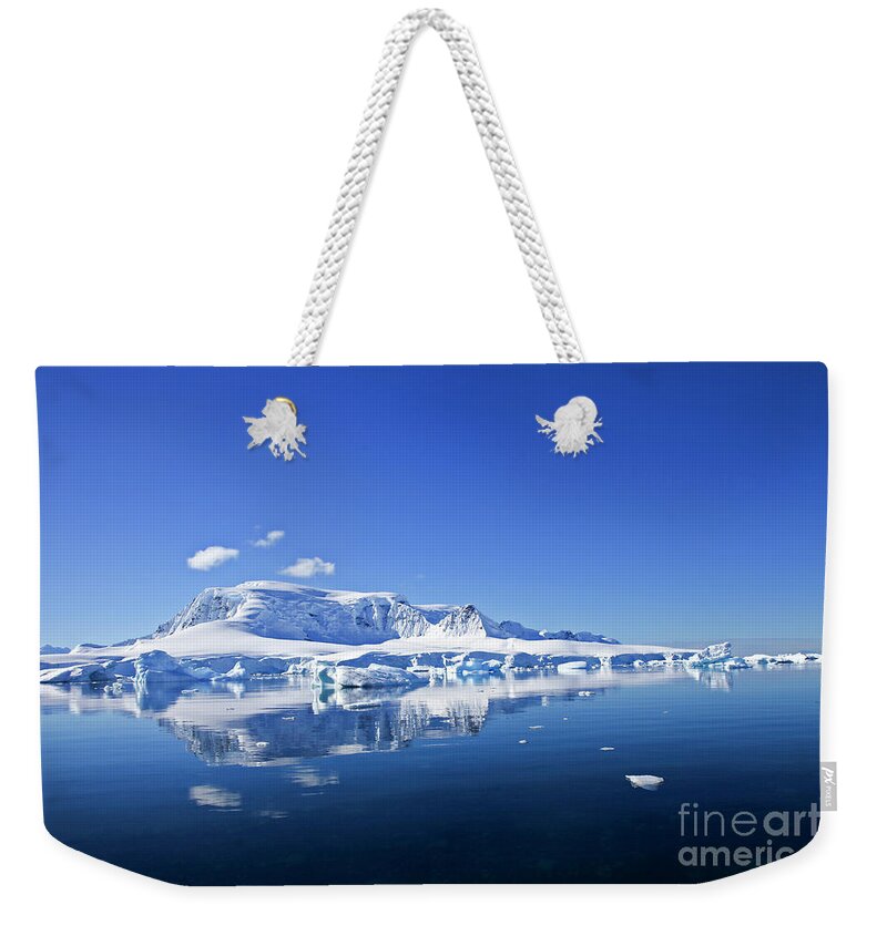 Landscapes Weekender Tote Bag featuring the photograph Wilhelmina Bay Antarctica #7 by Lilach Weiss