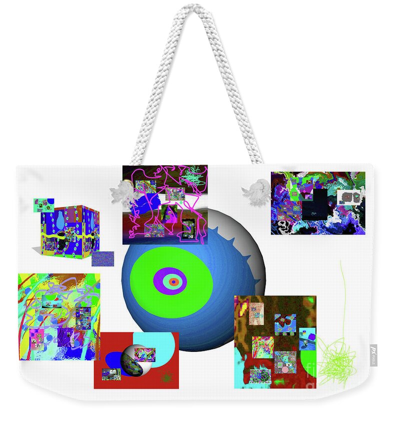 Walter Paul Bebirian Weekender Tote Bag featuring the digital art 8-31-2015babcdefg by Walter Paul Bebirian
