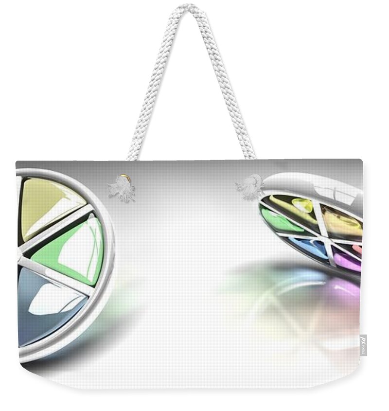 Abstract Weekender Tote Bag featuring the digital art Abstract #8 by Maye Loeser