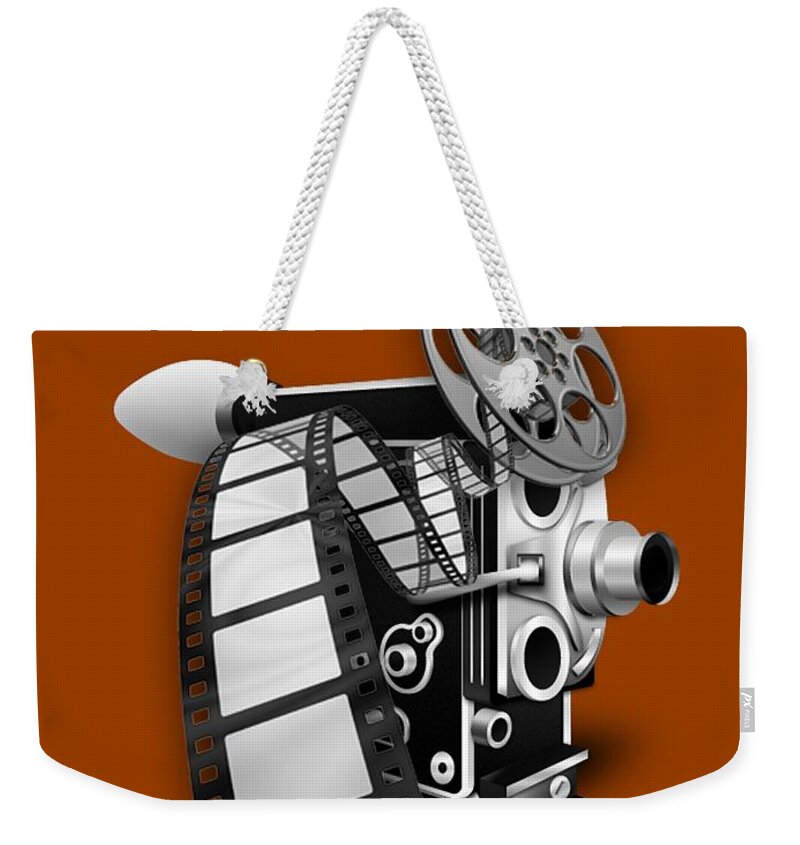 Perfect Decoration For A Night At Home Watching Movies With Loved One (s) And Or Family. Weekender Tote Bag featuring the mixed media Movie Room Decor Collection #8 by Marvin Blaine