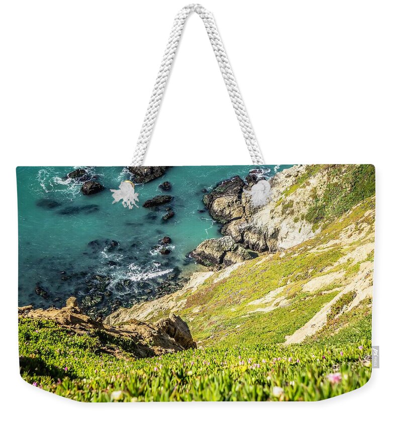 California Weekender Tote Bag featuring the photograph Point Reyes National Seashore Coast On Pacific Ocean #8 by Alex Grichenko