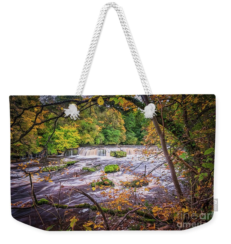 Waterfall Weekender Tote Bag featuring the photograph Aysgarth Falls #82 by Mariusz Talarek