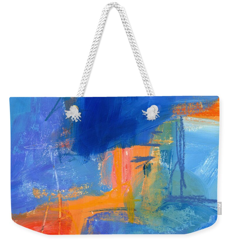 Painting Weekender Tote Bag featuring the painting 89/100 by Jane Davies