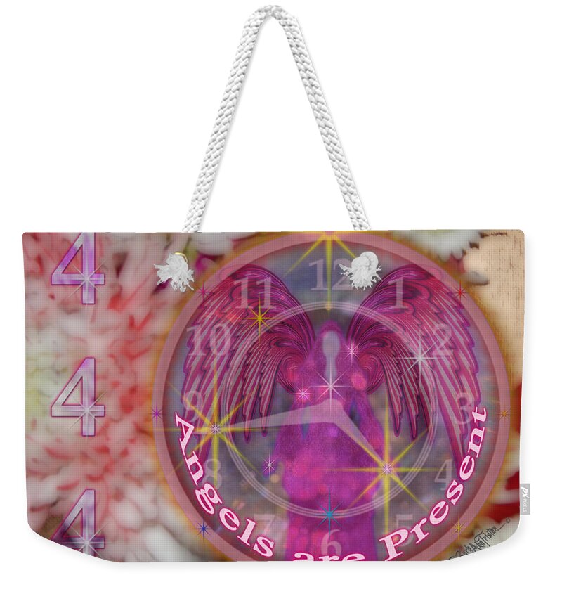 444 Weekender Tote Bag featuring the photograph #8913_444 Angels are Present #8913444 by Barbara Tristan