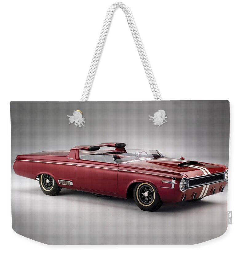 Dodge Weekender Tote Bag featuring the digital art Dodge #9 by Maye Loeser