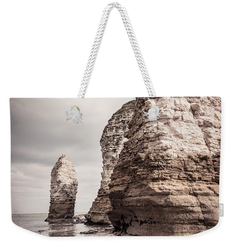Cliffs Weekender Tote Bag featuring the photograph Flamborough Head, North Yorkshire, UK by Mariusz Talarek