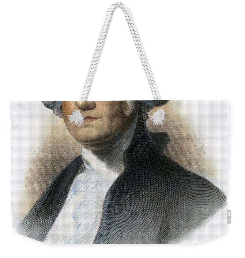 18th Century Weekender Tote Bag featuring the photograph George Washington #9 by Granger