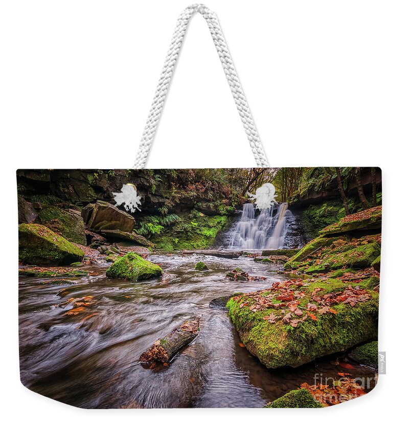 Waterfall Weekender Tote Bag featuring the photograph Goit Stock Waterfall by Mariusz Talarek