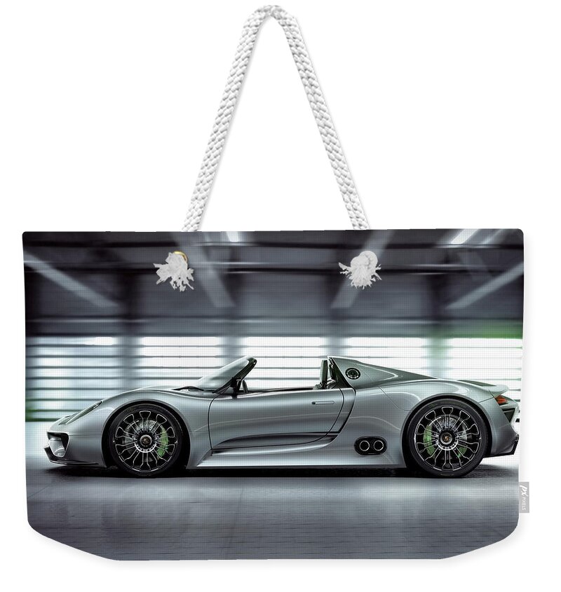 Porsche Weekender Tote Bag featuring the photograph Porsche #9 by Jackie Russo