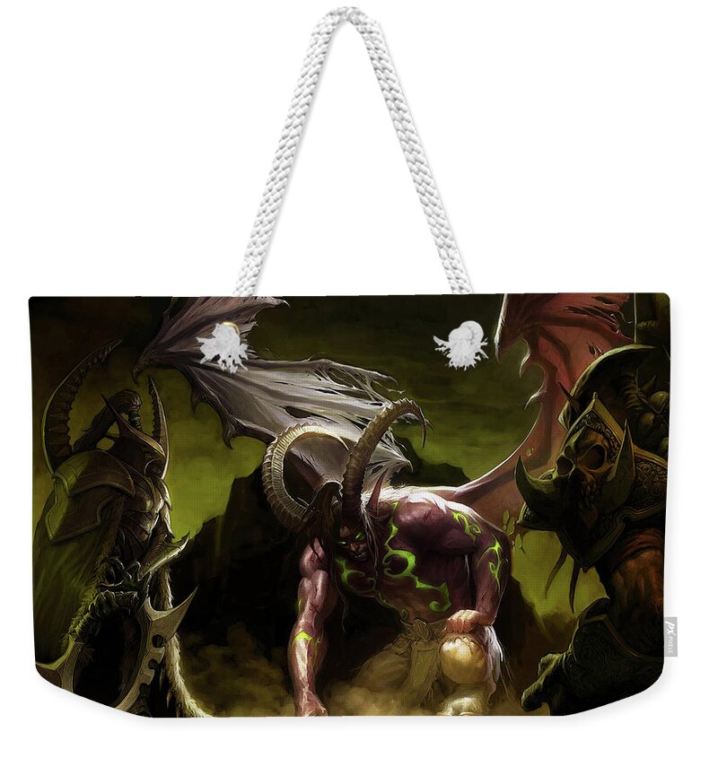 World Of Warcraft Weekender Tote Bag featuring the digital art World Of Warcraft #9 by Maye Loeser