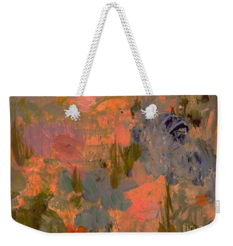 Abstract Painting In Gouache Weekender Tote Bag featuring the painting A Beautiful Day by Nancy Kane Chapman