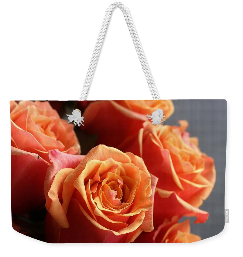 Rose Weekender Tote Bag featuring the photograph A Bundle of Roses for You by Bruce Bley
