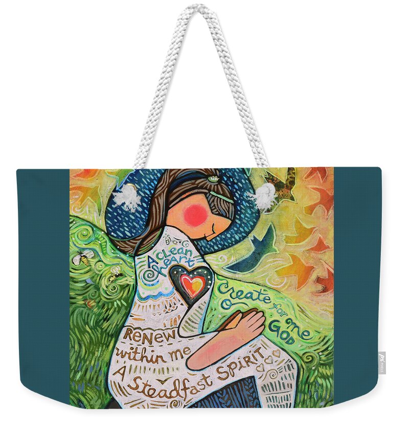 Jen Norton Weekender Tote Bag featuring the photograph A Clean Heart by Jen Norton