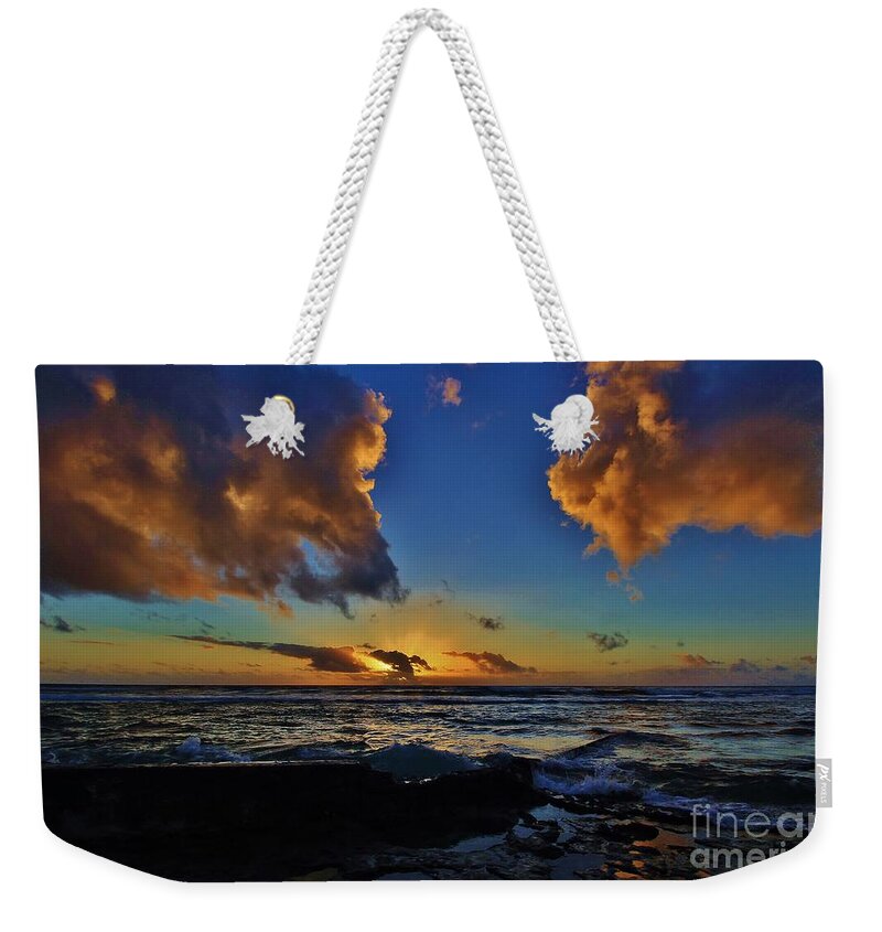 Sunset Weekender Tote Bag featuring the photograph A Dali Like Sunset by Craig Wood