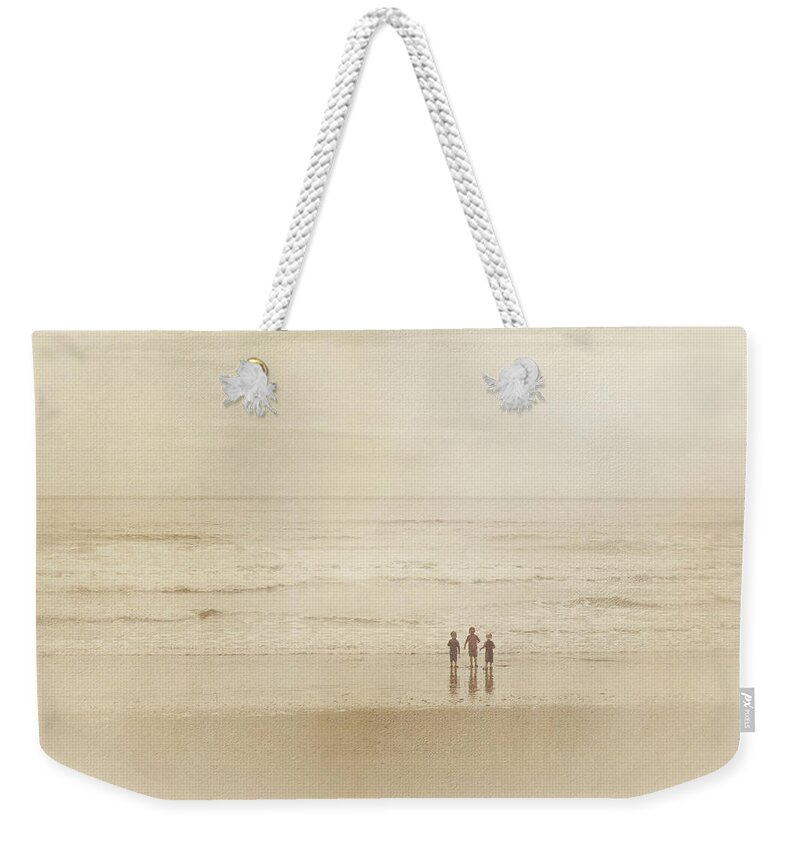 Beach Weekender Tote Bag featuring the photograph A Day At the Beach by Hermes Fine Art