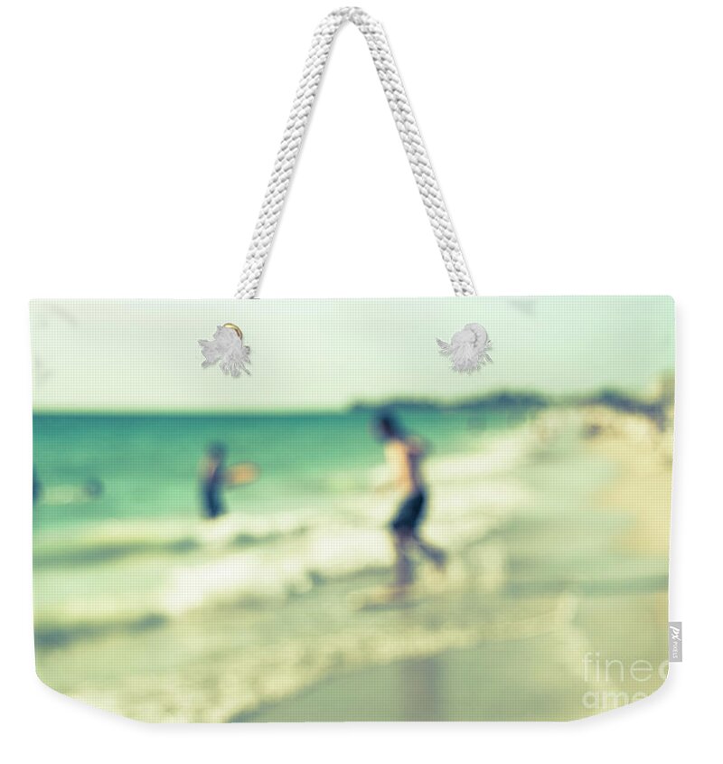 Beach Weekender Tote Bag featuring the photograph a day at the beach III by Hannes Cmarits