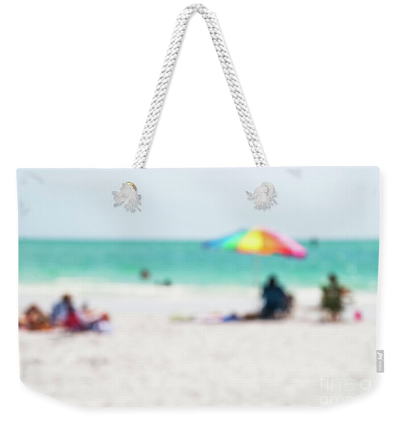 Atlantic Weekender Tote Bag featuring the photograph a day at the beach IV by Hannes Cmarits