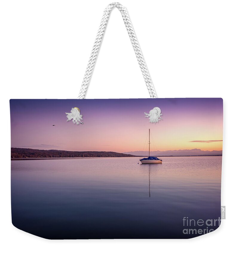 Ammersee Weekender Tote Bag featuring the photograph A Fragile Moment by Hannes Cmarits