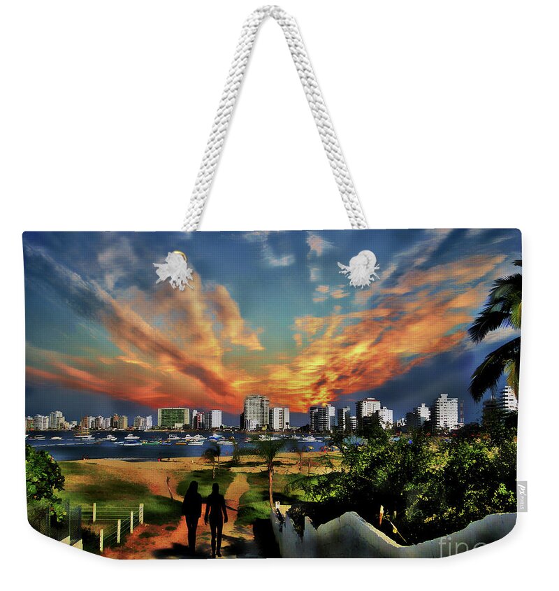 Malecon Weekender Tote Bag featuring the photograph A Great Day In Salinas, Ecuador by Al Bourassa