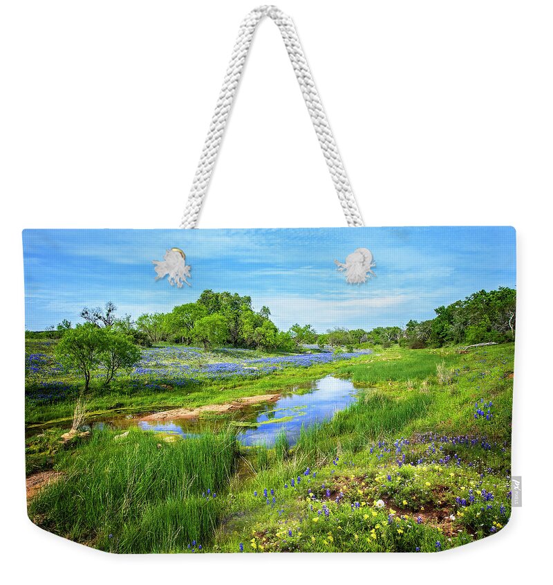 Willow City Loop Weekender Tote Bag featuring the photograph A Little Taste of Heaven by Lynn Bauer